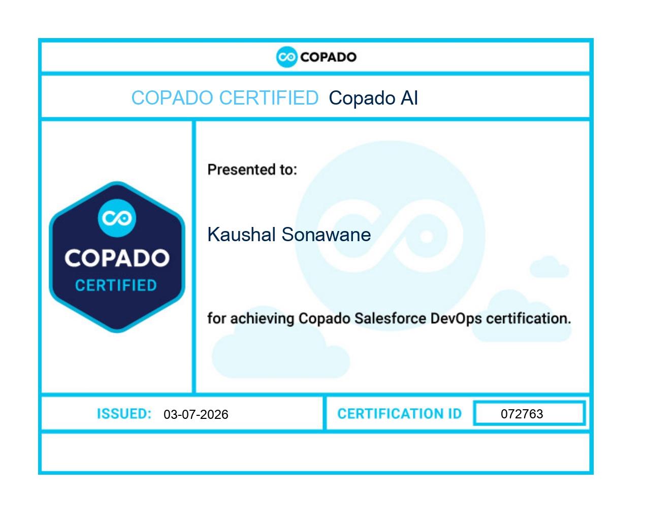 Copado Certified AI